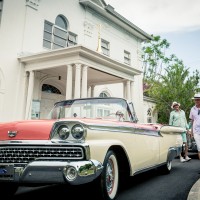 classic car drivers ready in Miami