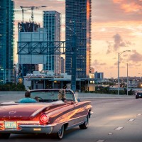 Miami Views from Comfort of Classic Tour Car