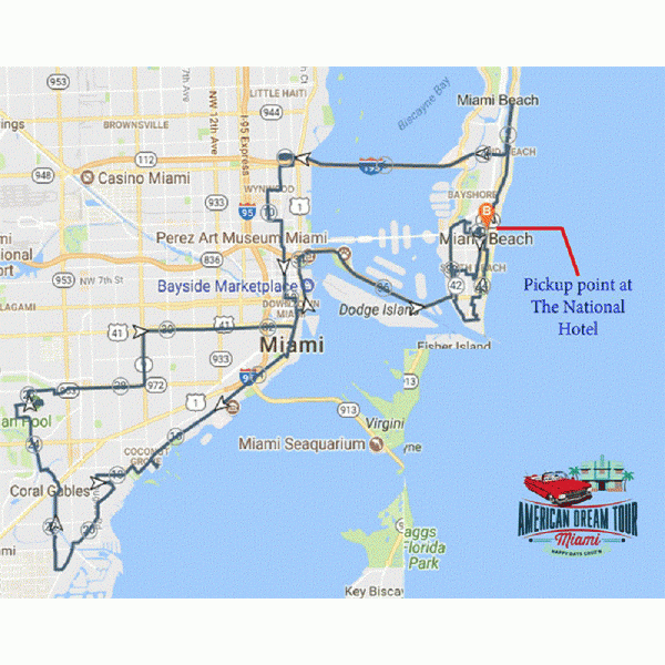 Half Day Car Tour Miami & Miami Beach City Tours in Classic Car