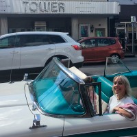 Cool Convertible Car Touring Miami in Vintage